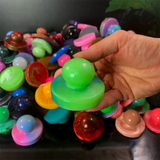 Tappo a ventosa in silicone con base larga per mantenere la tenuta nei masturbatori fantasy