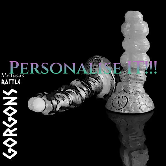 Customisable Medusa fantasy dildo – personalised silicone adult toy by Love Smiths with artistic sculpting and premium body-safe material