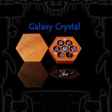 Fantasy metal dice collection with magical relic designs for RPG collectors