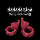 HoHoHo firm platinum silicone C-ring in Metallic Cerise by Love Smiths