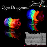Ogre Dragoness Layered Pride masturbator with two textured openings