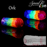 Ork Layered Pride fantasy masturbator handmade from body-safe silicone