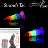 Stheno’s Tail Layered Pride fantasy silicone dildo with suction cup