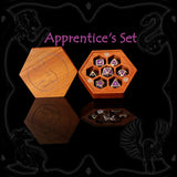 Heavy metal dice set for Dungeons and Dragons, Pathfinder and fantasy tabletop RPGs