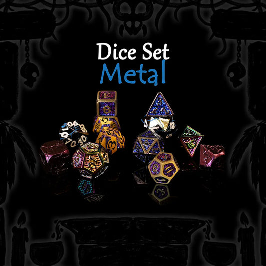 Arcane Relics fantasy metal dice set for Dungeons and Dragons tabletop RPG players