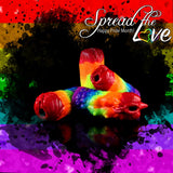Layered Pride rainbow silicone masturbators handmade by Love Smiths