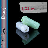 Dwarf fantasy silicone mini stroker for FTM and AFAB bottom growth with soft textured tunnel and 0.9 cm opening