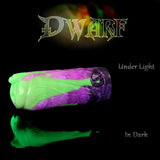Dwarf Halloween masturbator in funky seasonal glow-in-the-dark colours