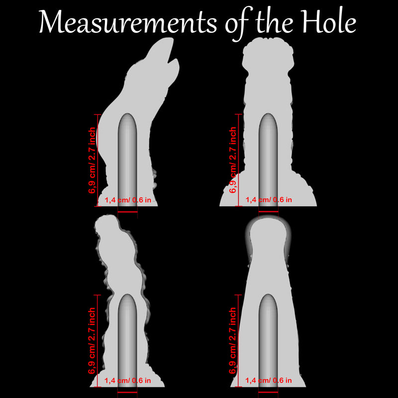 Medelhård skaller: NuclearVibe (vibratorhylsor + vibrator)