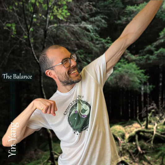 The Balance Dragon Yin Yang T-shirt by Love Smiths