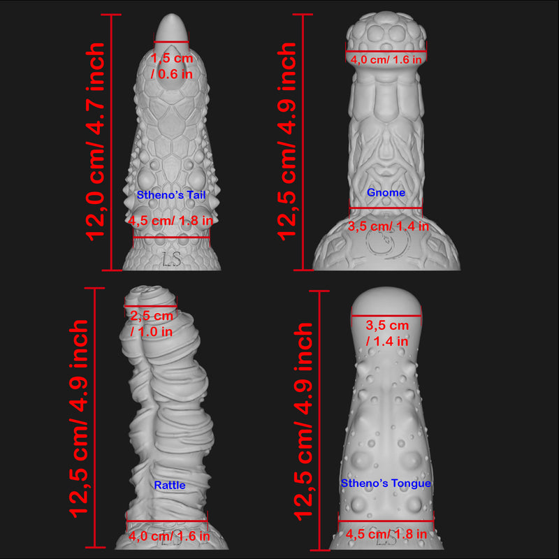Medium-hardness Tongue NuclearVibe (Vibrator Sleeves + Vibrator)