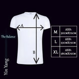Custom text dragon Yin Yang T-shirt with green mythical creature artwork