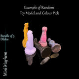 Colourful mini silicone collectibles and fantasy desk companions by Love Smiths
