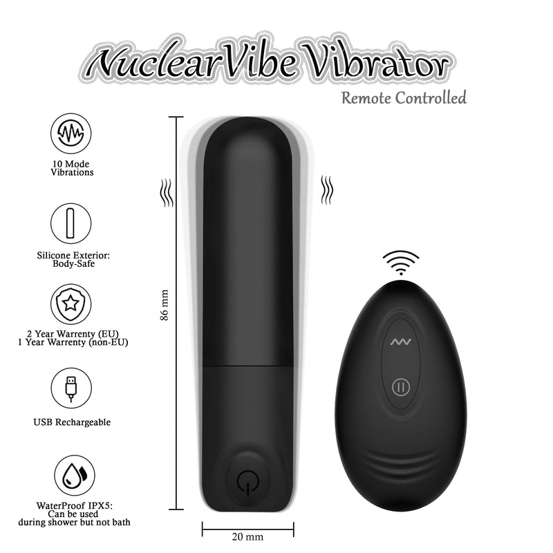 Medium-hardness Tongue NuclearVibe (Vibrator Sleeves + Vibrator)