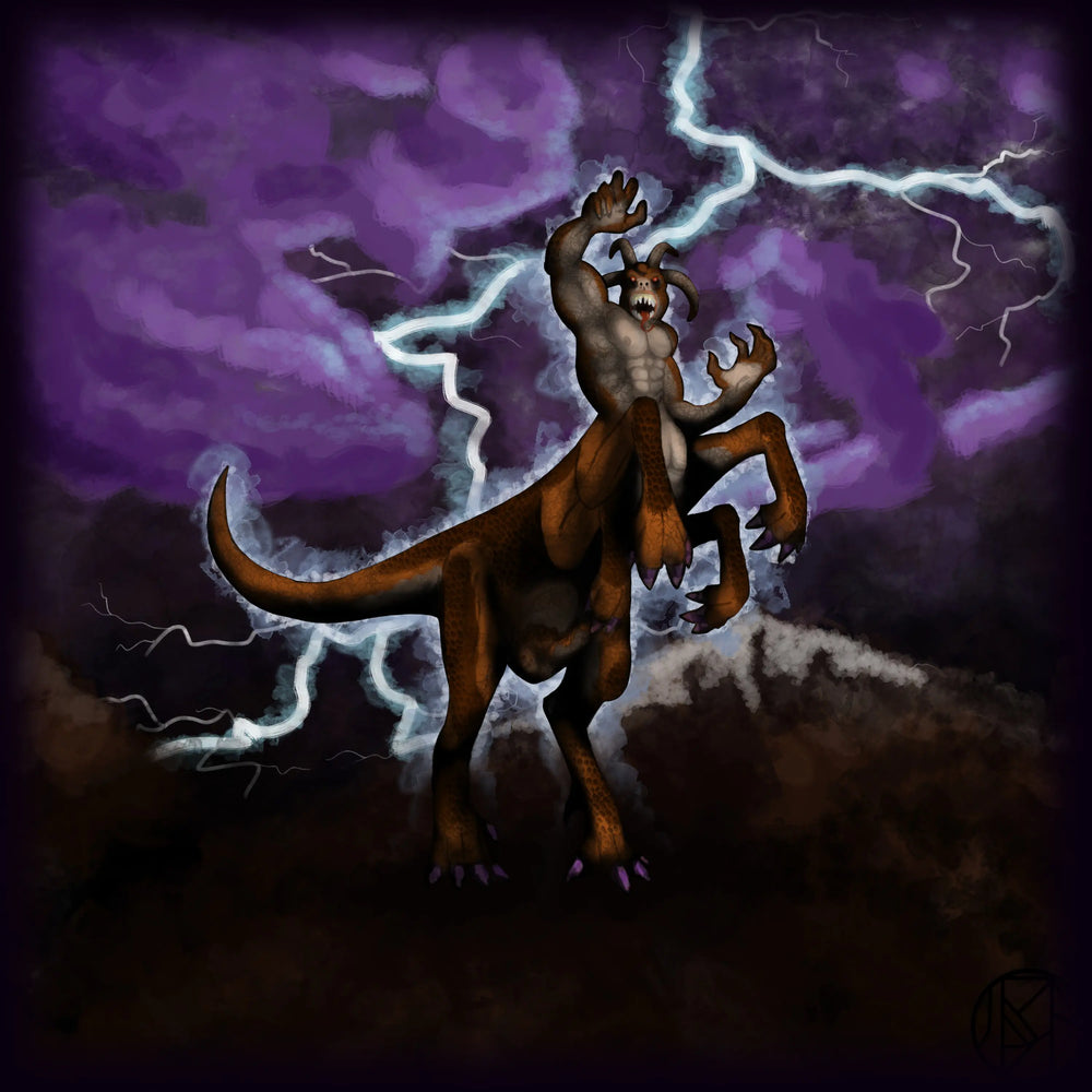 Ogre Dragon – Kolos o burzowej krwi fantasy artwork