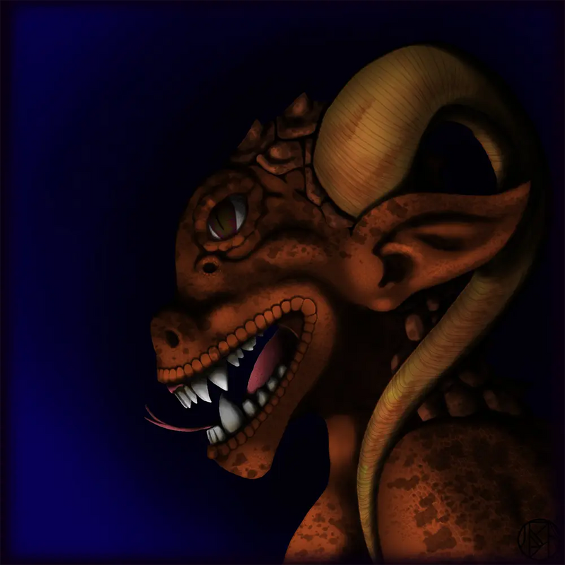 Ogre Dragoness creature artwork 1