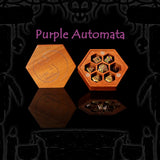 Seven-piece fantasy metal RPG dice set with D20 D12 D10 D8 D6 D4 and percentile dice