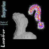 Lovathur Surprise colour option fantasy dildo with question mark graphic indicating random colour selection by Love Smiths.