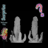 Chaos-Fantasy-Silikondildo in der Surprise-Farboption mit zufälligem individuellem Guss für ein einzigartiges Monster-Sextoy-Design
