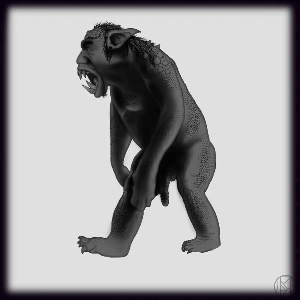 🗿 Le Troll des Cavernes Profondes fantasy artwork
