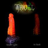 Troll Halloween fantasy dildo with glow-in-the-dark colour design
