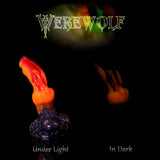 Werewolf Halloween silicone dildo with knot and integrated suction cup