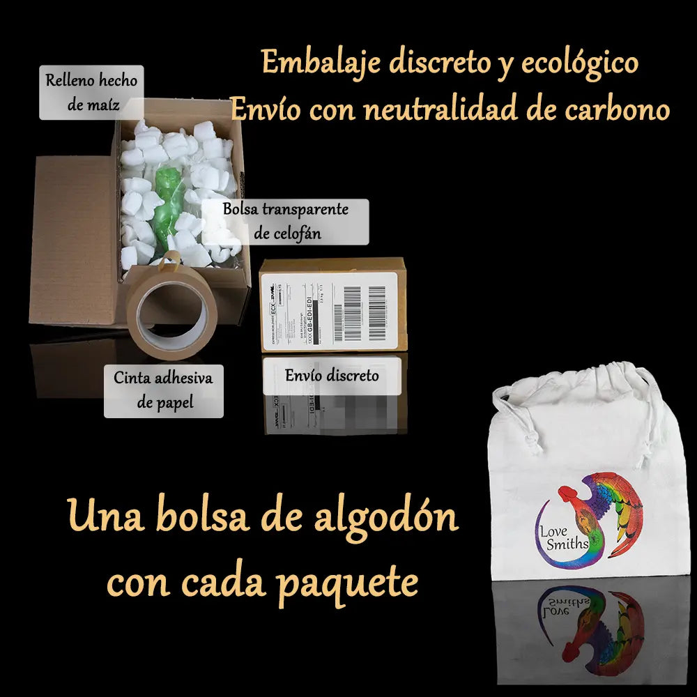 Monolith información sobre embalaje discreto y envío